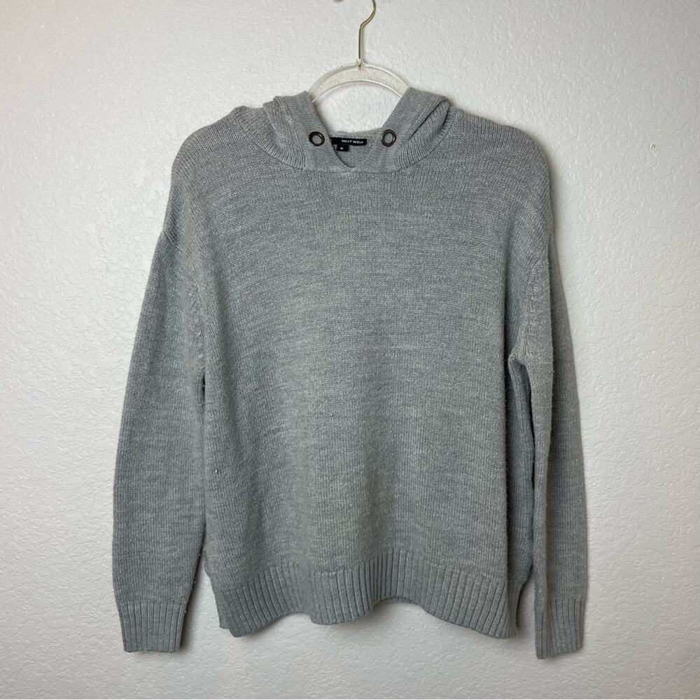 Tally Weijl Heather Gray Hooded Sweater Size M